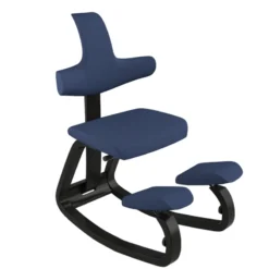 Varier ThatSit ® Chaise de bureau ergonomique à bascule en tissu et bois><noscript><img width=