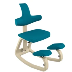 Varier ThatSit ® Chaise de bureau ergonomique à bascule en tissu et bois><noscript><img width=