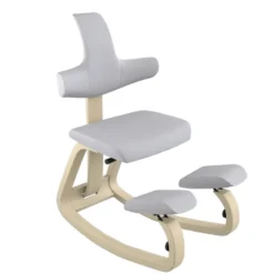 Varier ThatSit ® Chaise de bureau ergonomique à bascule en tissu et bois><noscript><img width=