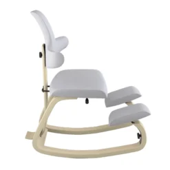Varier ThatSit ® Chaise de bureau ergonomique à bascule en tissu et bois><noscript><img width=