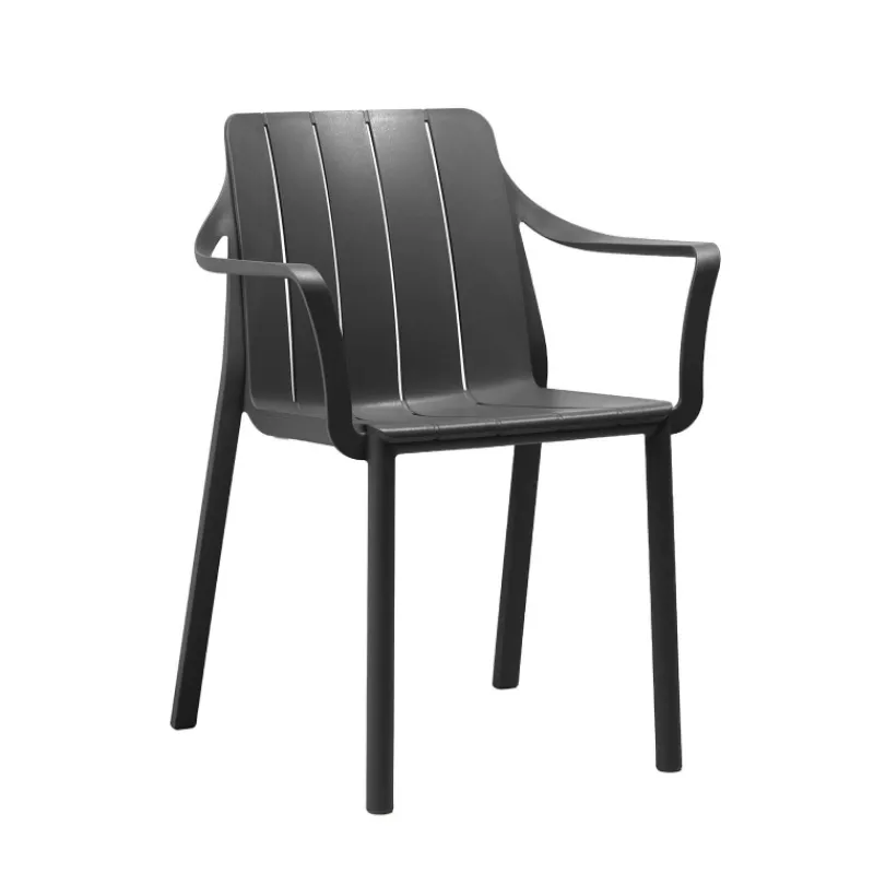 Tiberina Fauteuil de jardin empilable en polypropylène> Fauteuil De Jardin