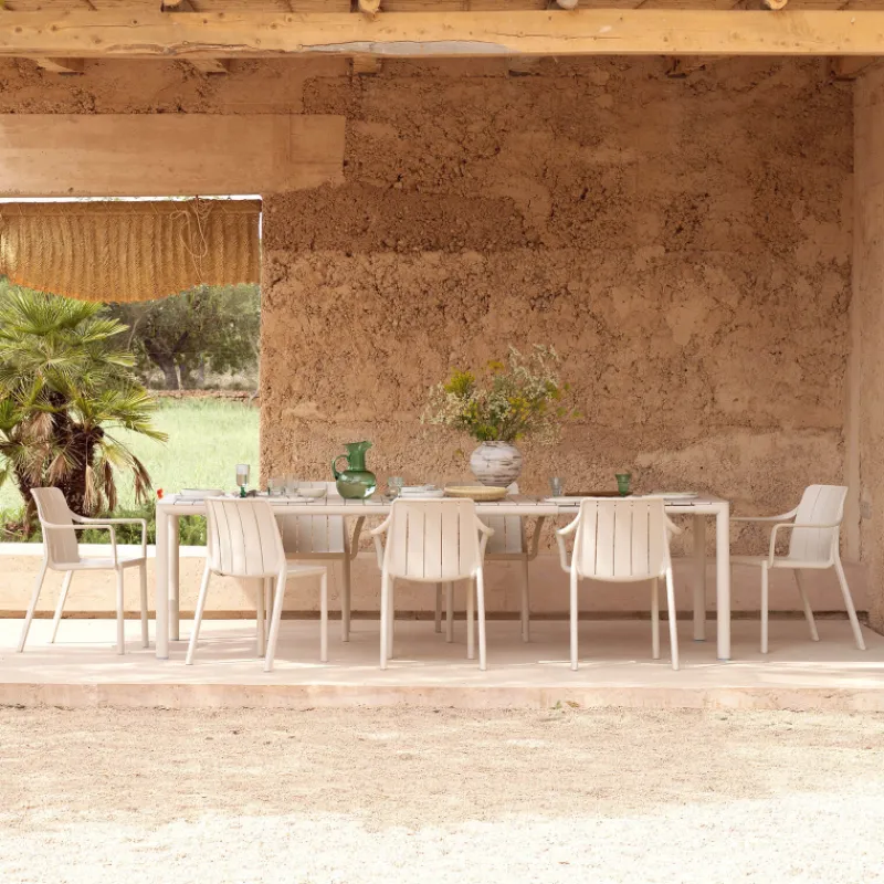 Tiberina Fauteuil de jardin empilable en polypropylène> Fauteuil De Jardin