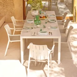 Tiberina Fauteuil de jardin empilable en polypropylène><noscript><img width=