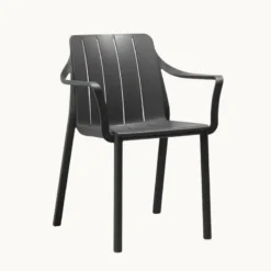 Tiberina Fauteuil de jardin empilable en polypropylène><noscript><img width=