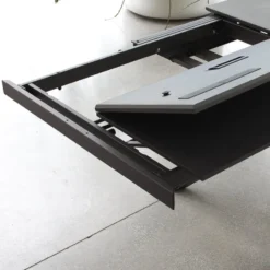 Altacom Tokyo Petite table carrée design extensible avec piètement central mikado><noscript><img width=
