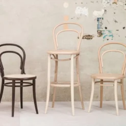 Ton 134 ® Tabouret de bar en bois style bistrot> Tabouret De Bar (assise +/- 80 Cm)