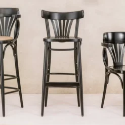 Ton 56 ® Tabouret de bar style bistrot en bois> Tabouret De Bar (assise +/- 80 Cm)