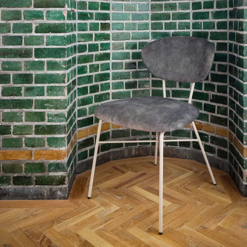 Mobitec Toro ® Chaise cosy minimaliste en tissu et pieds métal> Chaise De Salle à Manger|Chaise Salon