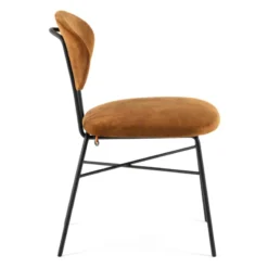 Mobitec Toro ® Chaise cosy minimaliste en tissu et pieds métal><noscript><img width=