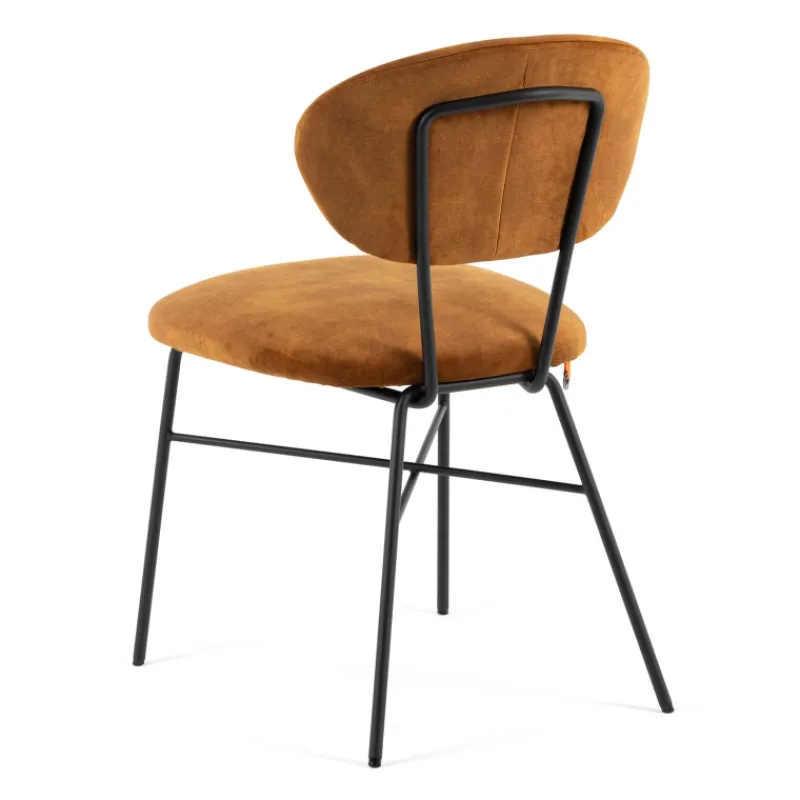 Mobitec Toro ® Chaise cosy minimaliste en tissu et pieds métal> Chaise De Salle à Manger|Chaise Salon