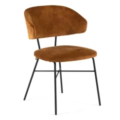 Mobitec Toro ® Fauteuil minimaliste cosy en tissu avec pieds en métal><noscript><img width=