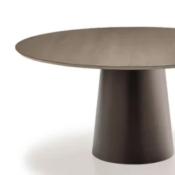 Sovet Italia Totem Sovet® Table design ronde plateau bois><noscript><img width=