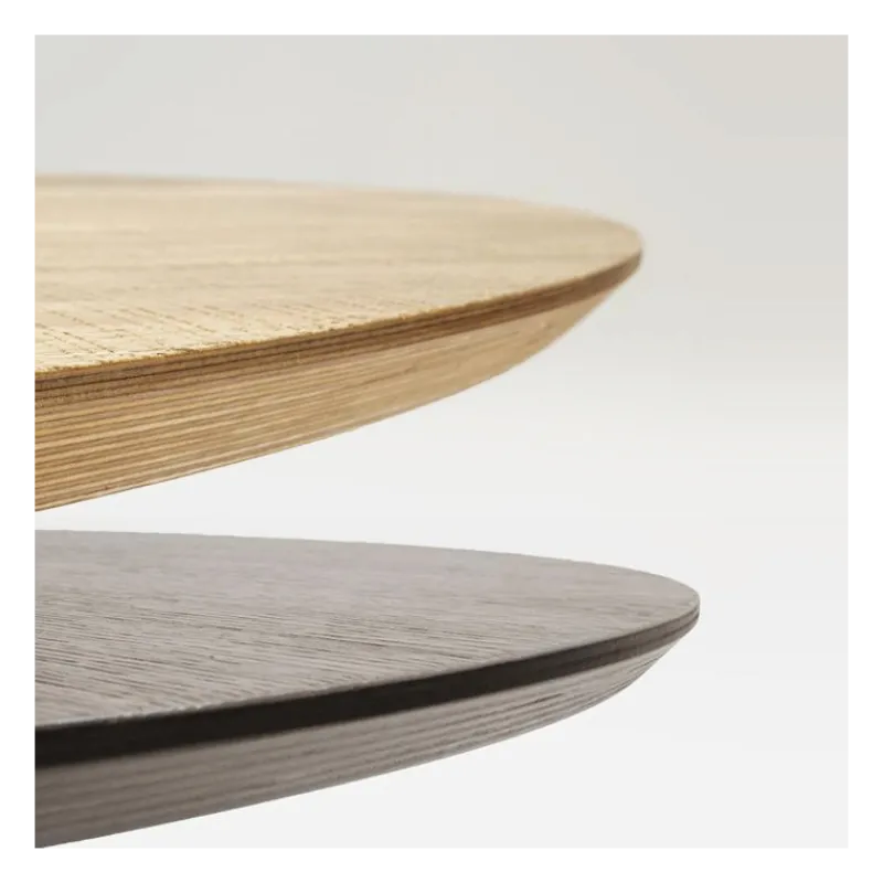 Sovet Italia Totem Sovet® Table design ronde plateau bois> Table De Salle à Manger