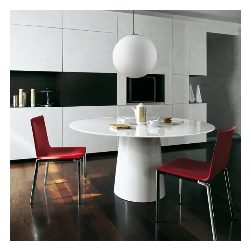 Sovet Italia Totem Sovet® Table ronde design en verre> Table De Salle à Manger