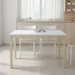 Cancio Toy bois Table de cuisine en céramique avec rallonge> Table De Cuisine