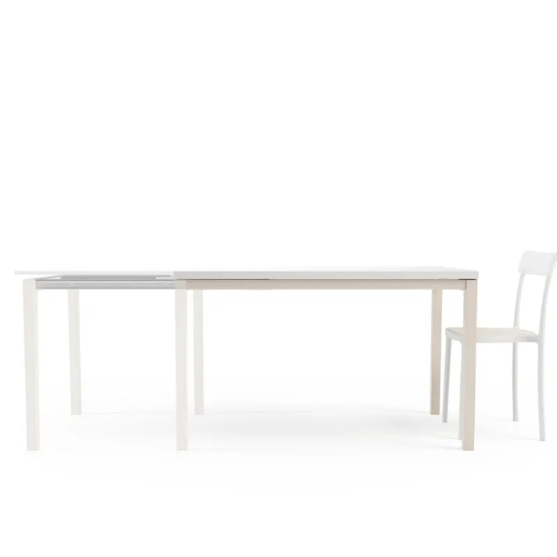 Cancio Toy bois Table de cuisine en verre avec rallonge> Table De Cuisine