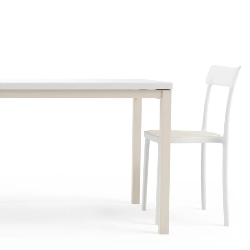 Cancio Toy bois Table de cuisine en verre avec rallonge> Table De Cuisine