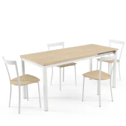 Cancio Toy métal Table de cuisine avec rallonge hauteur 75 cm> Table De Cuisine|Table Pour Petit Espace