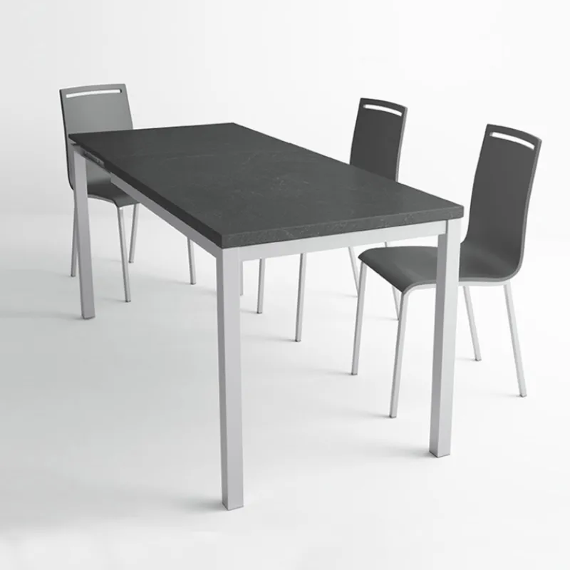 Cancio Toy métal Table de cuisine en céramique avec rallonge hauteur 75 cm> Table De Cuisine