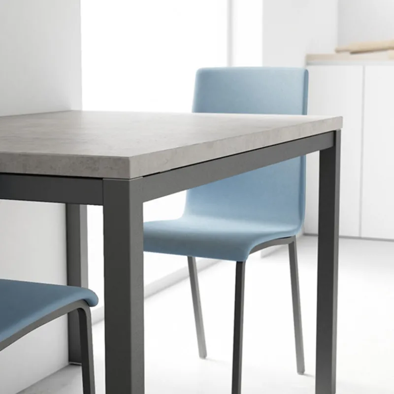 Cancio Toy métal Table de cuisine en céramique avec rallonge hauteur 75 cm> Table De Cuisine