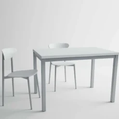 Cancio Toy métal Table de cuisine en verre avec rallonge hauteur 75 cm> Table De Cuisine