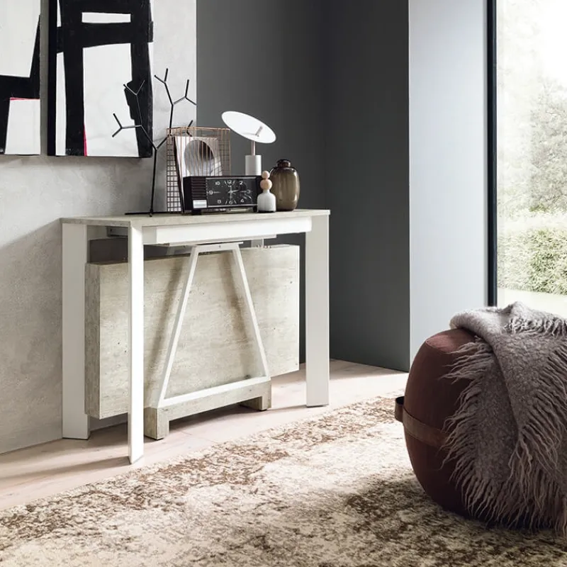 Altacom Trek Console extensible transformable en table en mélaminé> Table Pour Petit Espace
