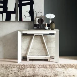 Altacom Trek Console extensible transformable en table en mélaminé><noscript><img width=