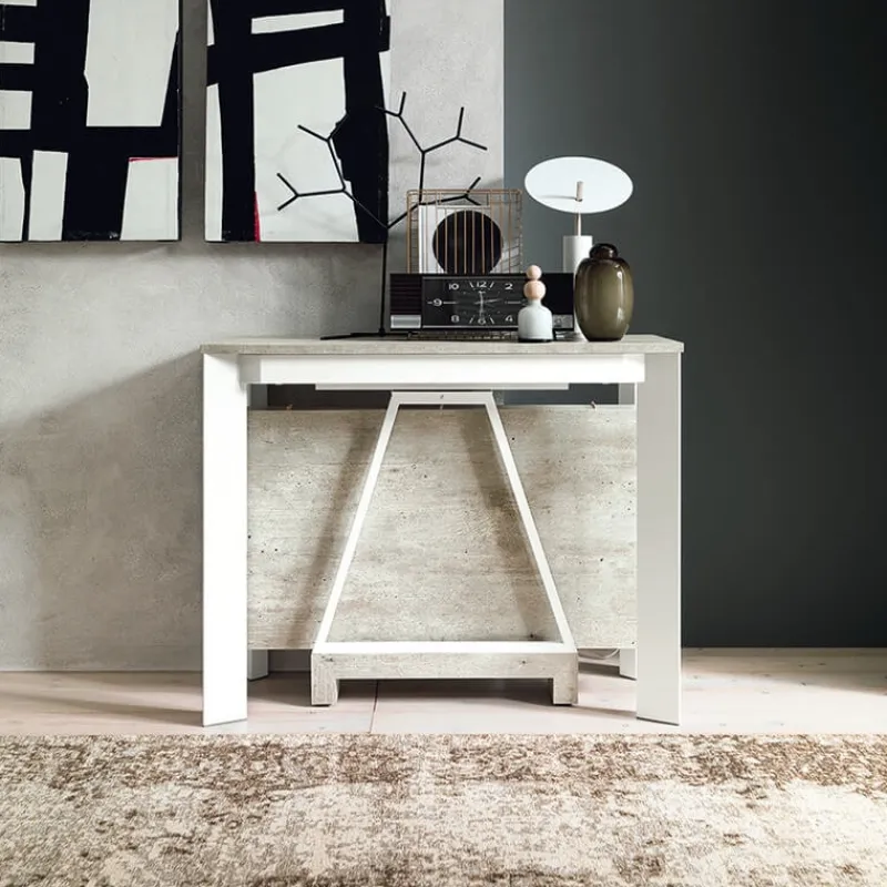 Altacom Trek Console extensible transformable en table en mélaminé> Table Pour Petit Espace
