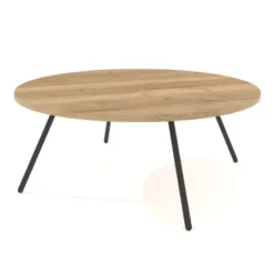 Perfecta Trevi Table basse ronde avec pieds en métal> Table De Salon