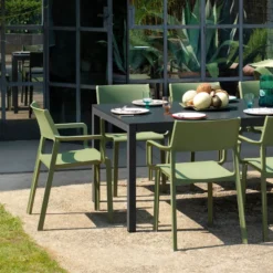 Trill Fauteuil de jardin empilable en polypropylène><noscript><img width=