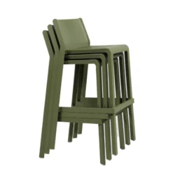 Trill stool Tabouret de bar moderne empilable en polypropylène><noscript><img width=