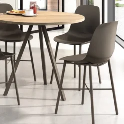 Perfecta Triple Table ronde moderne en stratifié> Table De Cuisine|Table Pour Petit Espace