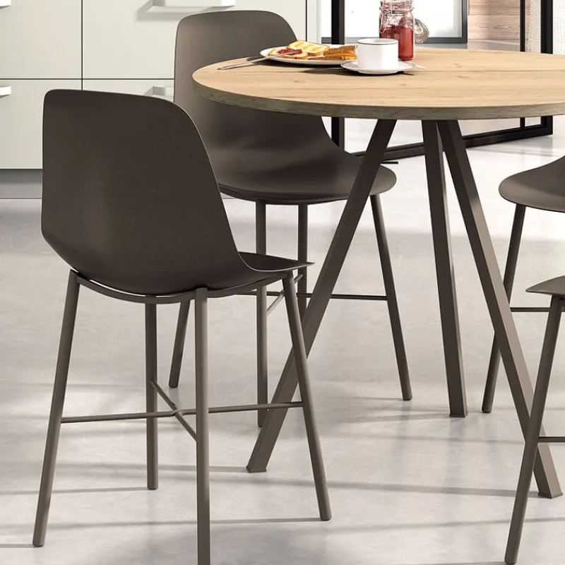 Perfecta Triple Table ronde moderne en stratifié> Table De Cuisine|Table Pour Petit Espace