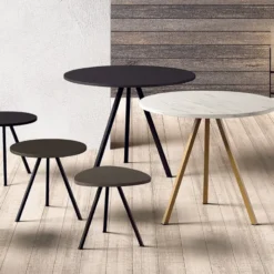 Perfecta Triple Table ronde moderne en stratifié><noscript><img width=