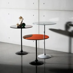Sovet Italia Tulip Table guéridon en verre> Table De Salon