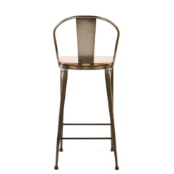 Jayso Turia TB 317 Tabouret industriel en métal et bois><noscript><img width=