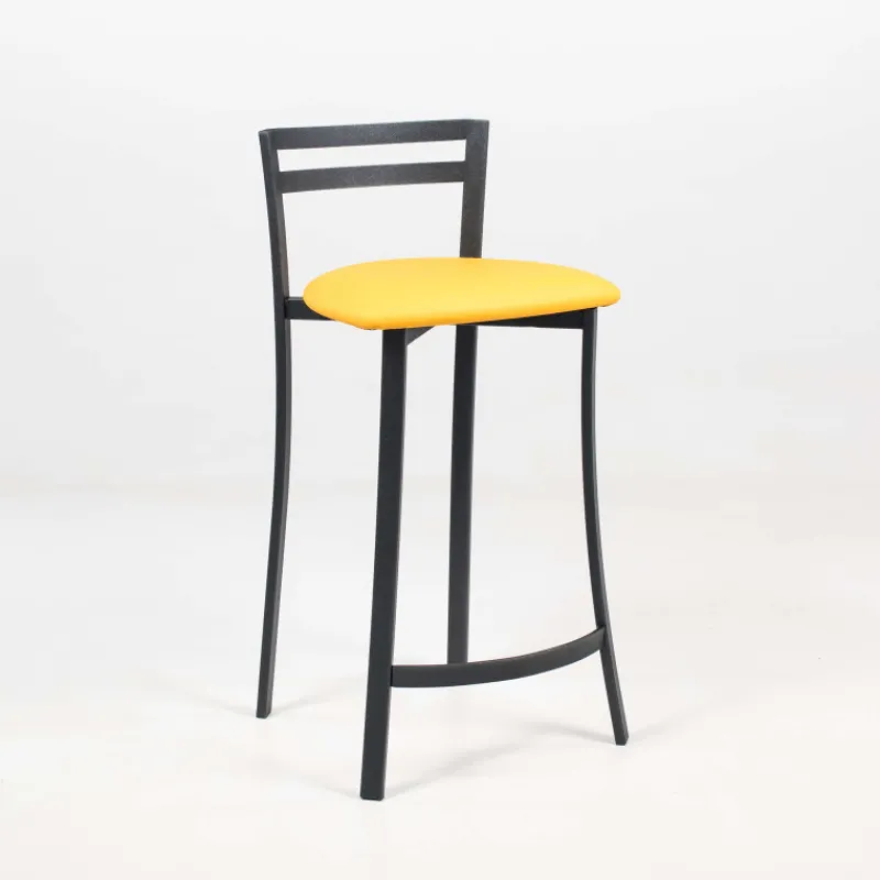 Carrier Urane ® Tabouret snack avec dossier bas en synthétique et métal made in France> Tabouret Snack (assise +/- 65 Cm)|Tabouret De Bar (assise +/- 80 Cm)