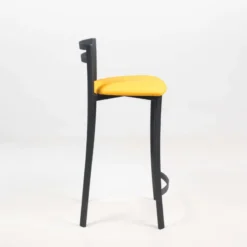 Carrier Urane ® Tabouret snack avec dossier bas en synthétique et métal made in France><noscript><img width=