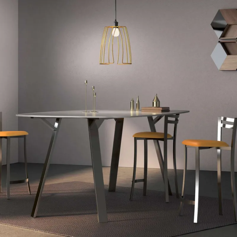 Carrier Urane ® Tabouret snack avec dossier bas en synthétique et métal made in France> Tabouret Snack (assise +/- 65 Cm)|Tabouret De Bar (assise +/- 80 Cm)