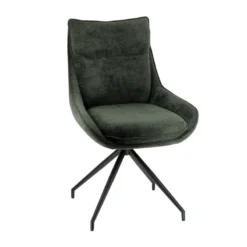 ValentineChaise pivotante en tissu avec poignée et pieds en métal><noscript><img width=