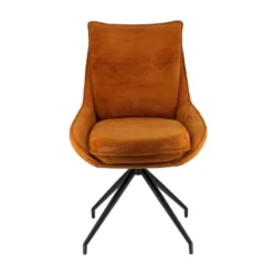 ValentineChaise pivotante en tissu avec poignée et pieds en métal><noscript><img width=