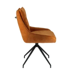 ValentineChaise pivotante en tissu avec poignée et pieds en métal><noscript><img width=