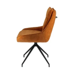 ValentineChaise pivotante en tissu avec poignée et pieds en métal><noscript><img width=