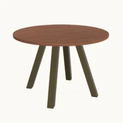 Perfecta Veneto Table ronde de cuisine en stratifié><noscript><img width=