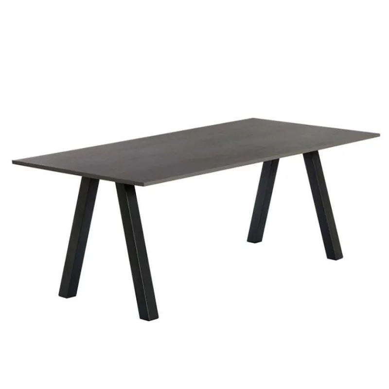 Perfecta Veneto Table snack moderne stratifié avec pieds obliques> Table De Salle à Manger
