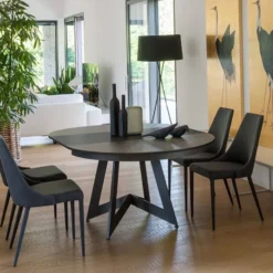 Altacom Venus Table design ronde extensible en céramique><noscript><img width=
