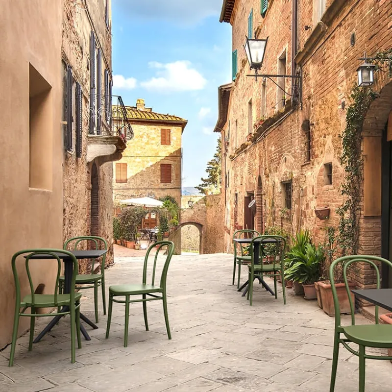 Victor Chaise de jardin bistrot empilable en polypropylène> Chaise De Jardin