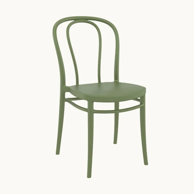 Victor Chaise de jardin bistrot empilable en polypropylène> Chaise De Jardin