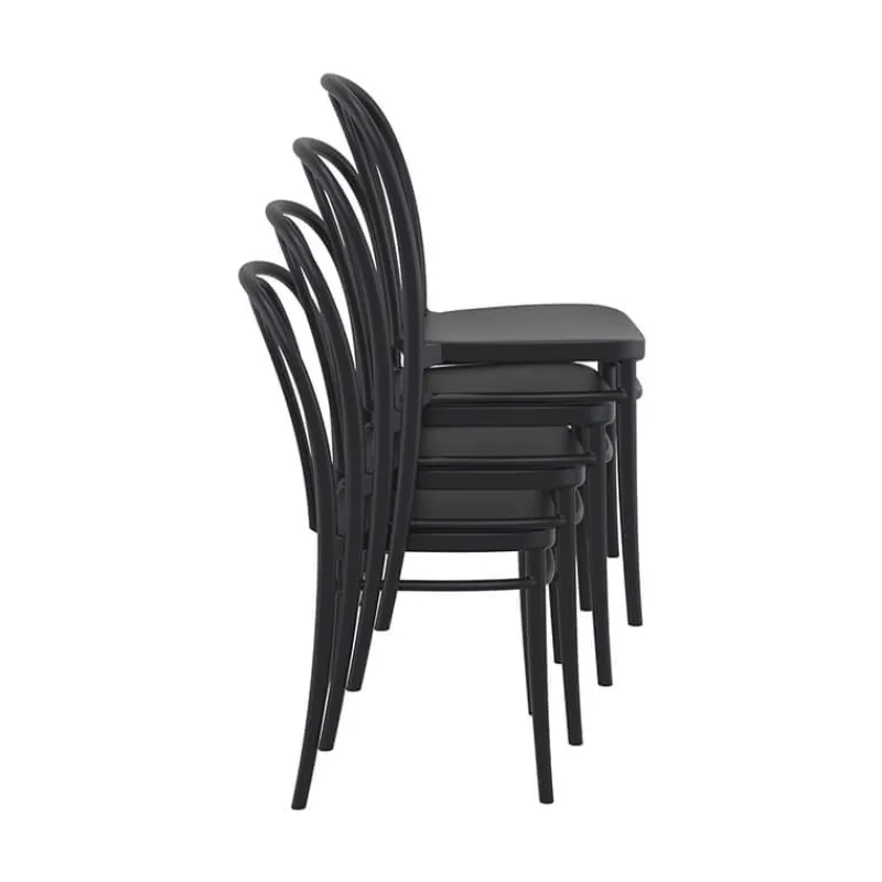 Victor Chaise de jardin bistrot empilable en polypropylène> Chaise De Jardin