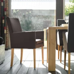 Mobitec Vigo ® Fauteuil de salon en bois et tissu><noscript><img width=